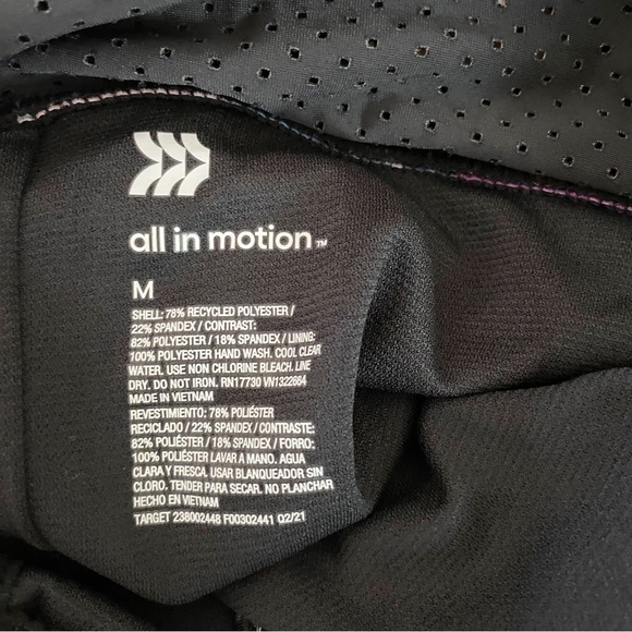 All in Motion Front-Zip Racerback One Piece Swimsuit - Picture 8 of 8